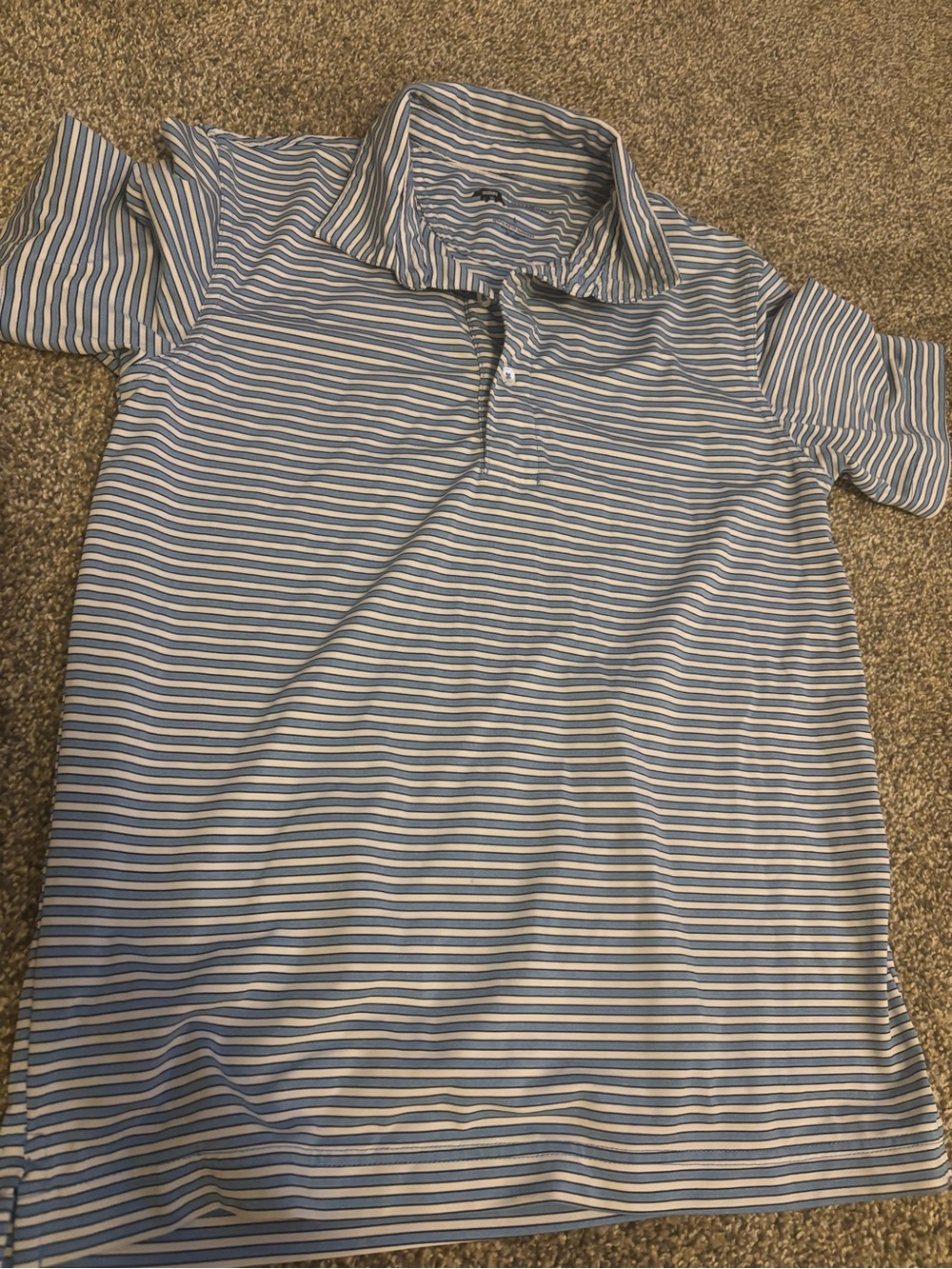 Boys' onward ReserveLight Blue & White Striped Polo Shirt